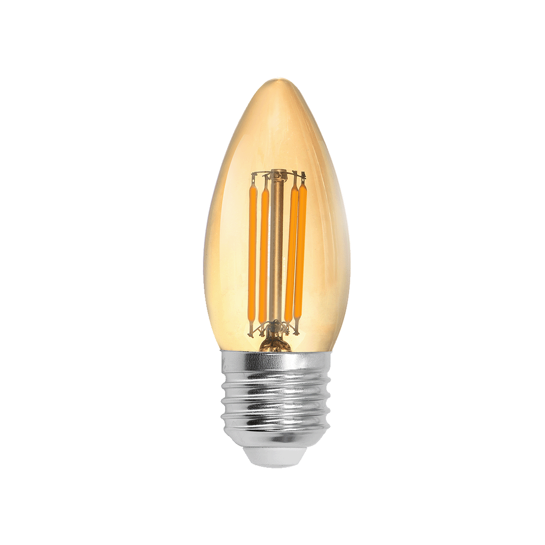 4W Candle Vintage Filament Dimmable Bulb C37 - Image 2