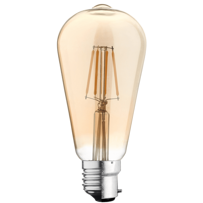 6W Pear Vintage Filament Dimmable Bulb from Mesmerize Lighting