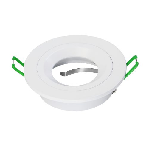 Anti-Glare CNC Cut Pure Aluminium Downlighter Fitting - Matt White
