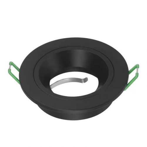 Anti-Glare CNC Cut Pure Aluminium Downlighter Fitting - Matt Black