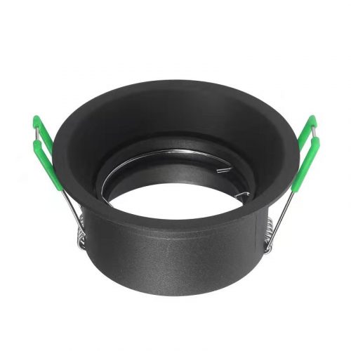 Deep Anti-Glare Tiltable Pure Aluminium Downlighter Fitting - Black