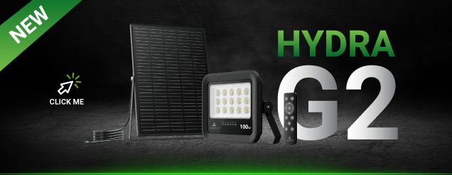 Hydra G2 - 100W LED Solar Floodlight